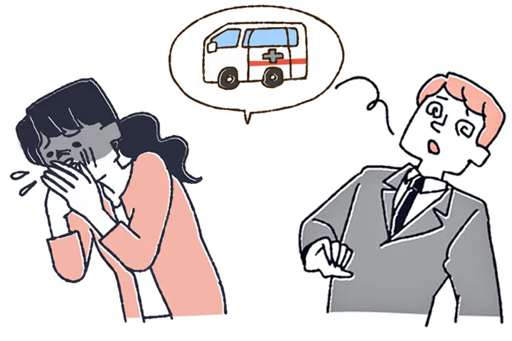 突発性難聴の回転性めまい